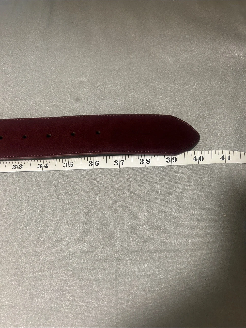 Banana Republic Deep Burgundy Belt with Gold Buckle